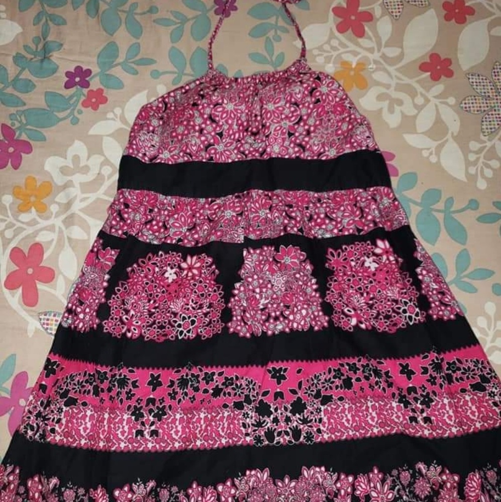 Halter top, paisley style summer dress